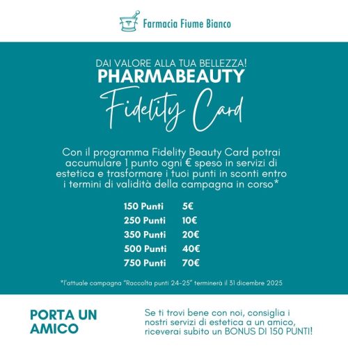 Farmacia Fiume Bianco fidelity card